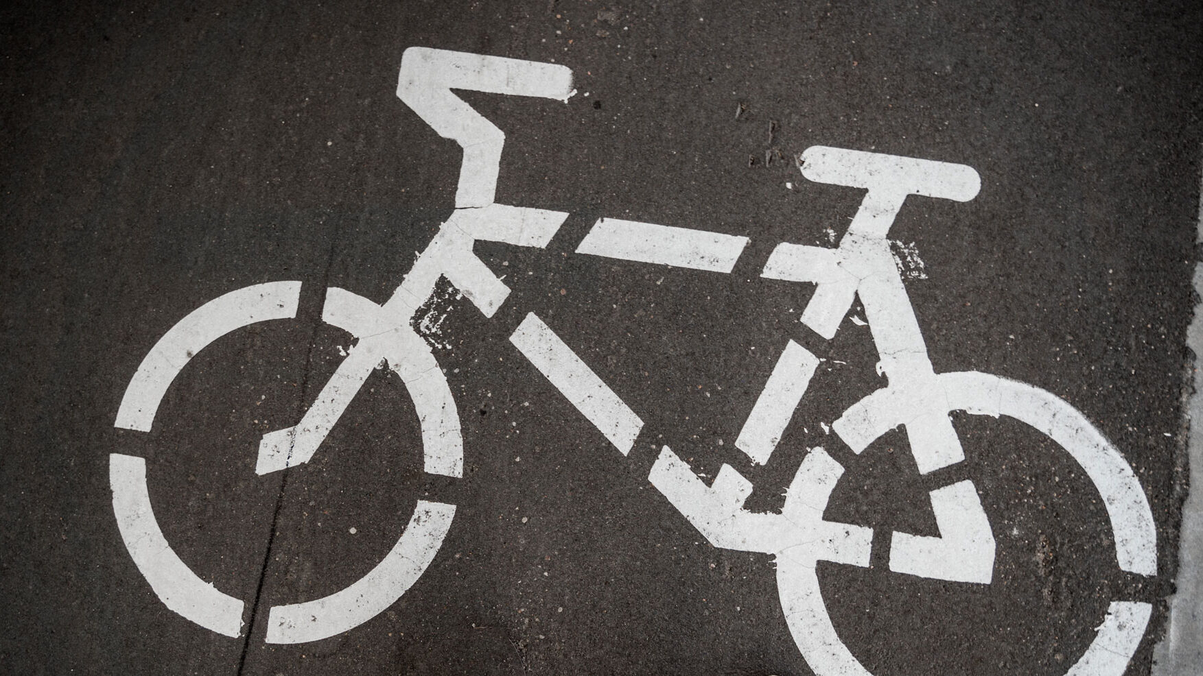 Gute Präsentation eines Fahrradwegs